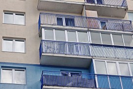 Французское остекление балкона в Буграх